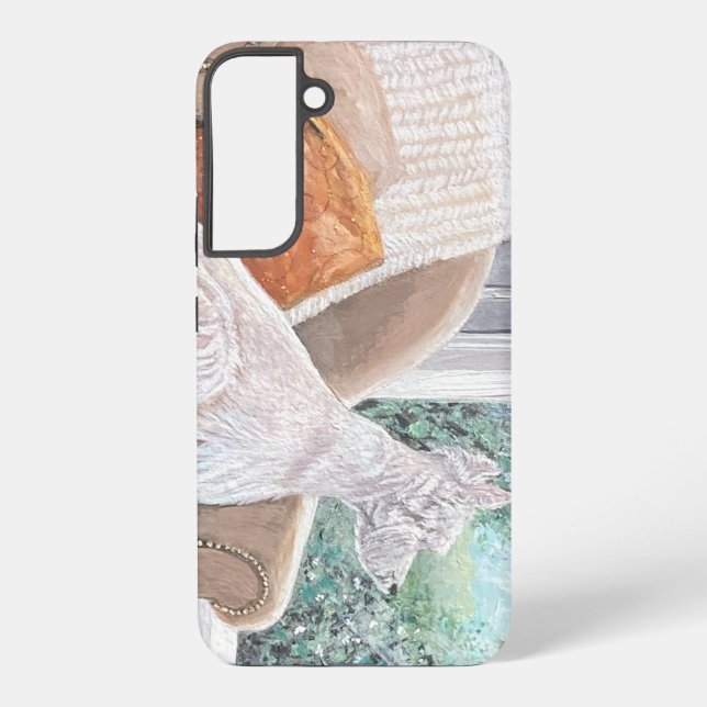 Coque Samsung Galaxy Westie regardant par une fenêtre (Verso)