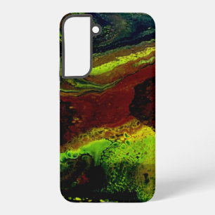Coque Samsung Galaxy Yellow green pouring