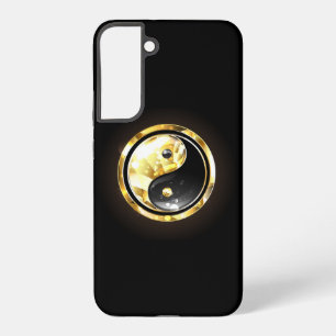 Coque Samsung Galaxy Yin Yang or sur noir