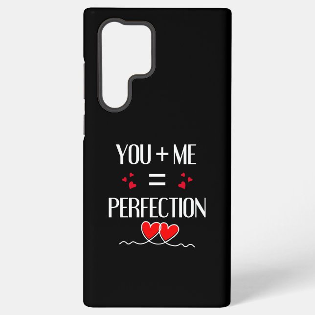 Coque Samsung Galaxy You + Me = Perfection - Mignonne Conception Couple (Verso)