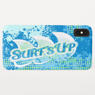 Coque surf abstrait vert bleu