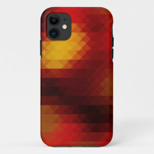 coque Triangle Mosaïque "En feu" iPhone 5/5S