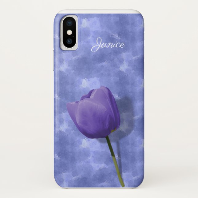 Coque Ultra Violet Tulip iPhone X (Dos)