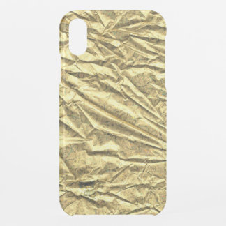 Coque Pour iPhone XR Feuille d'or brillante