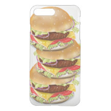 Pile de hamburgers ou de cheeseburgers