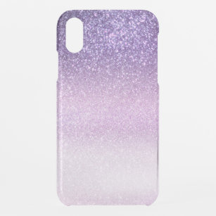 Coque Pour iPhone XR Violet Lilac Pastel Purple Triple Parties scintill