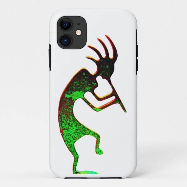 Coque vert kokopelli (Dos)