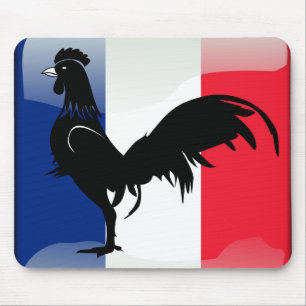 Coquelet drapeau mousepad