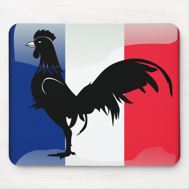 Coquelet drapeau mousepad (Vorne)