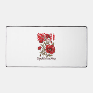 Coquelicot Rouge Se souvenir et honorer Vintage Ch