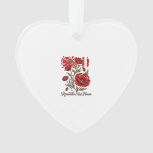 Coquelicot Rouge Se souvenir et honorer Vintage Ch