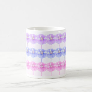 Coquelicots roses et violets bonbons ... mug