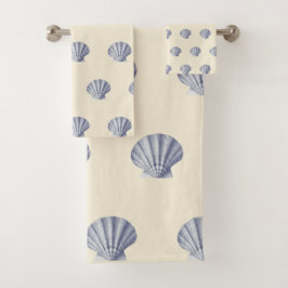 Coques bleues de la marine Vintage moderne sur crè
