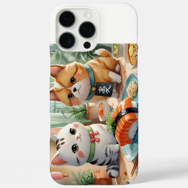 Coques Case-Mate iPhone 「仲良し猫の寿司時間（Cat Friends' Sushi Time）」 (Verso)