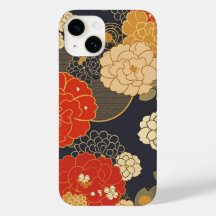 日本の伝統的なヴィンテージデザインを使用したアート作品 花