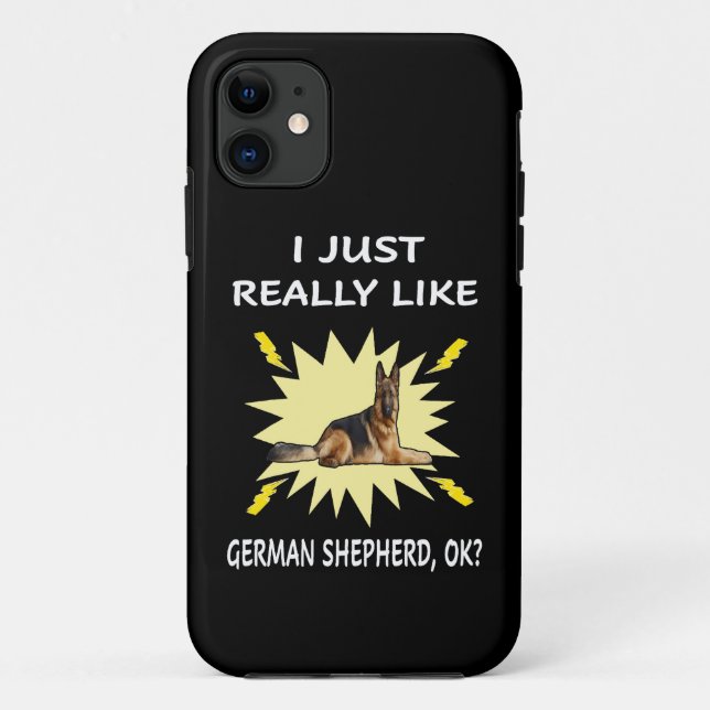 Coques Case-Mate iPhone 016 J'Aime Vraiment Berger Allemand OK (Dos)