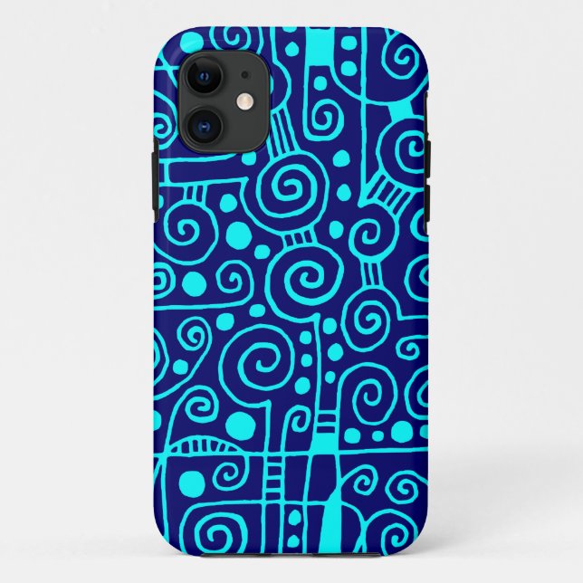 Coques Case-Mate iPhone 040512 - Cyan on Deep Navy.pdf (Dos)
