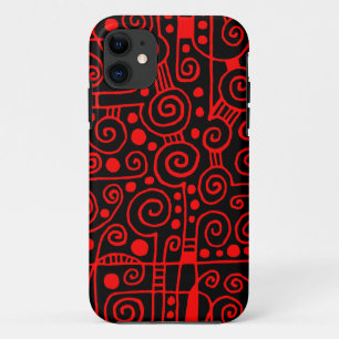 Coque Case-Mate Pour iPhone 040512 - Rouge sur noir