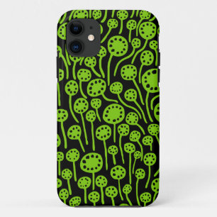 Coques Pour iPhone 090512 Martien vert sur noir