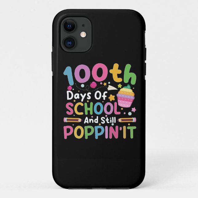 Coques Case-Mate iPhone 100 Jours D'École Et Toujours Poppin' Girl (Dos)