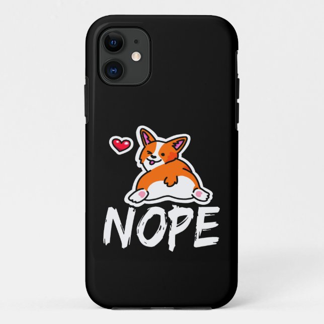 Coques Case-Mate iPhone 11 Nope Corgi (Dos)