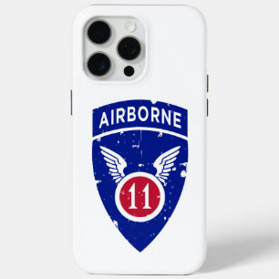 Coque iPhone 15 Pro Max 11e division aéroportée "Arctic Angels" Grunge