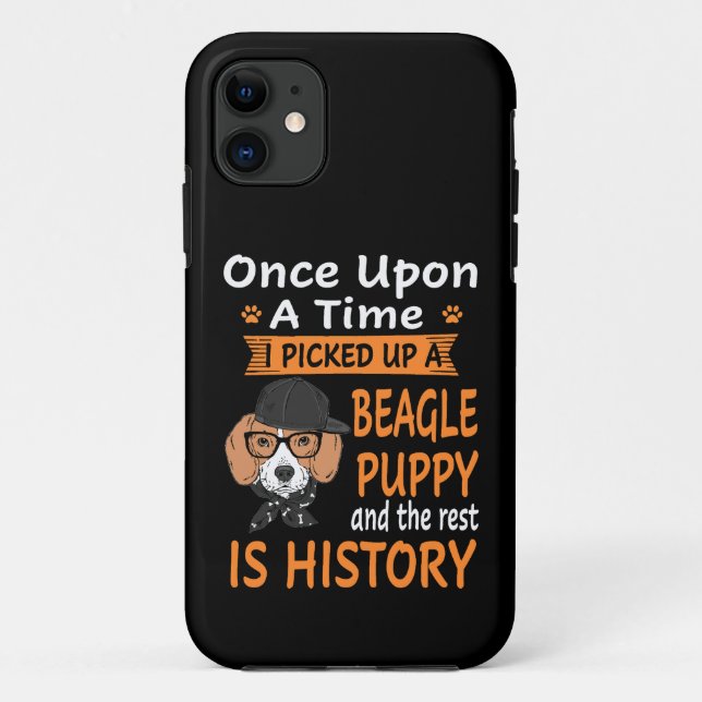 Coques Case-Mate iPhone 14 Un Sur Un Beagle De Temps Chiot (Dos)