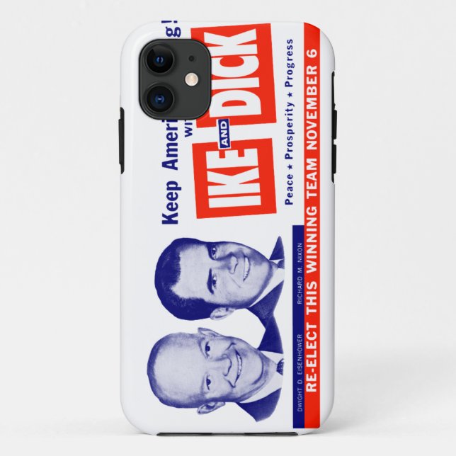 Coques Case-Mate iPhone 1956 vote Ike et Dick (Dos)