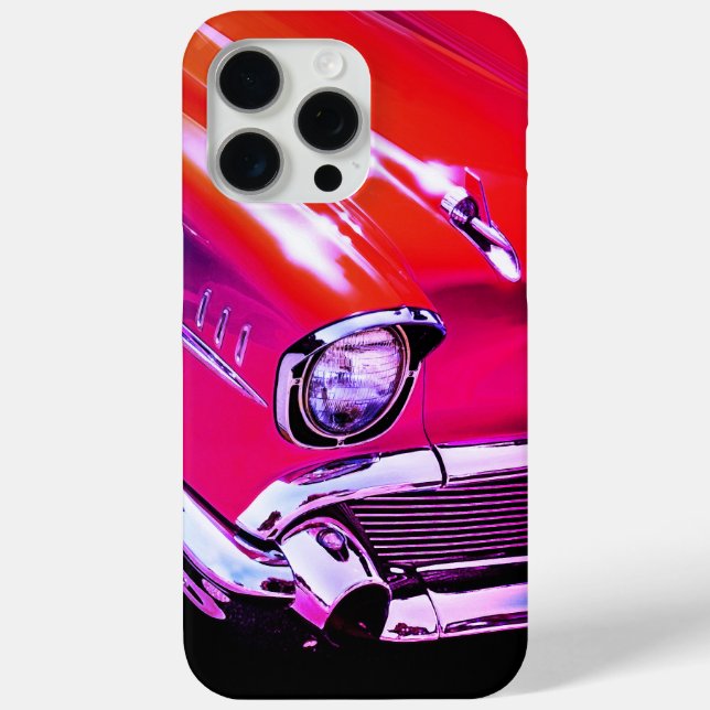 Coques Case-Mate iPhone 1957 Chevy Rouge & avec Accents Chrome (Verso)