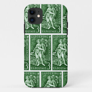 Coque Case-Mate Pour iPhone 1958 Jardinage + Timbre d'horticulture