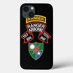 Case-Mate iPhone Case 1st Ranger BN, 75th INF vieux style scroll avec on
