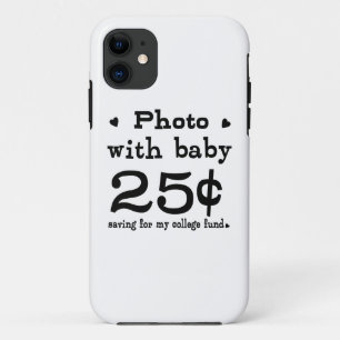 Coque iPhone 11 25 Cents Photo Avec Bébé