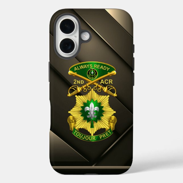 Coques Case-Mate iPhone 2e régiment de cavalerie blindée (Verso)