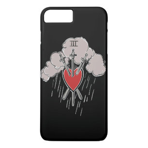 Case-Mate iPhone Case 3 d'épées Love Heart Tarot Illustration