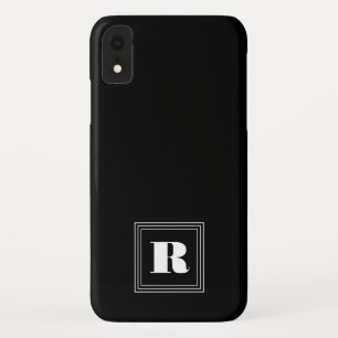 Case-Mate iPhone Case 3 monogramme de cadre   Noir et blanc