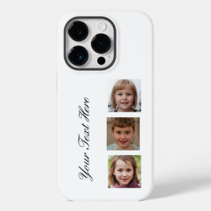 Coque Pour iPhone 14 Pro 3 photos verticales personnalisées