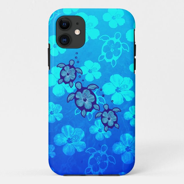 Coques Case-Mate iPhone 3 tortues bleues de Honu (Dos)