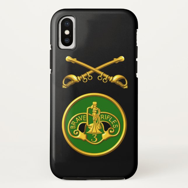 Coques Case-Mate iPhone 3e régiment de cavalerie blindée « Brave Rifles » (Dos)