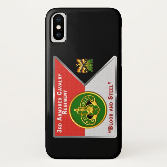 Coques Case-Mate iPhone 3e régiment de cavalerie blindée « Brave Rifles » (Dos)
