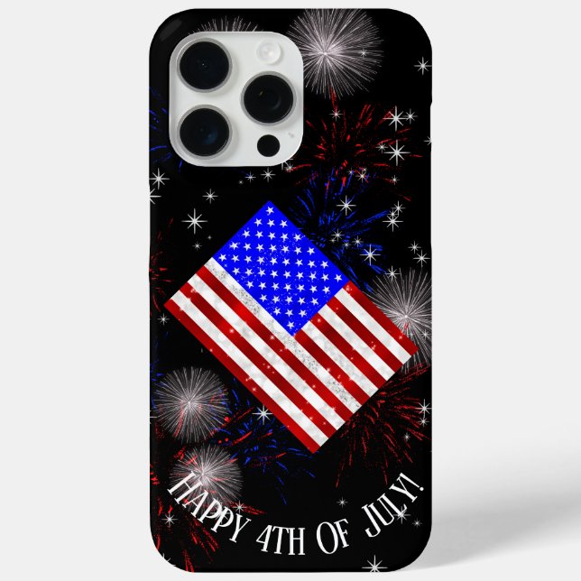 Coques Case-Mate iPhone 4 juillet Fête - Drapeau américain (Verso)