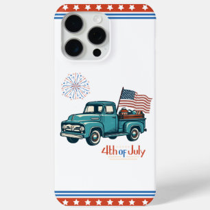 Coque iPhone 15 Pro Max 4 juillet rustique/vintage