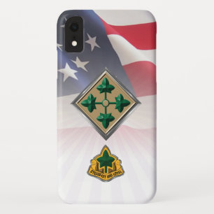 Case-Mate iPhone Case 4e division d'infanterie " Fiable et loyale "