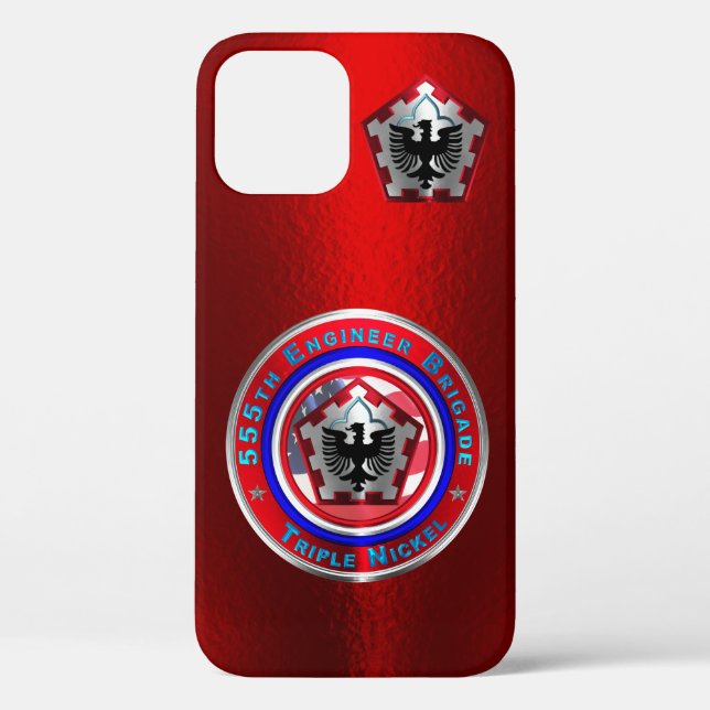 Coques Case-Mate iPhone 555e brigade du génie "Triple Nickel" (Verso)
