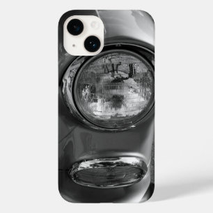 Coque Pour iPhone 14 55 Niveaux de gris Chevy Headlight