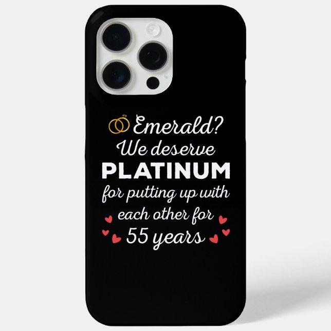 Coques Case-Mate iPhone 55e anniversaire du Mariage I - Emerald Funny Coup (Verso)