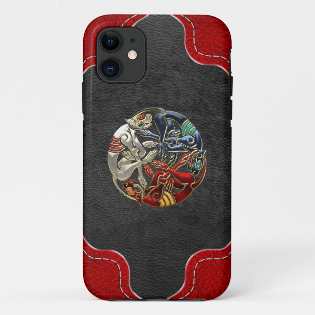 Coques Case-Mate iPhone [600] Art sacré celtique - Trois Chiens (Dos)