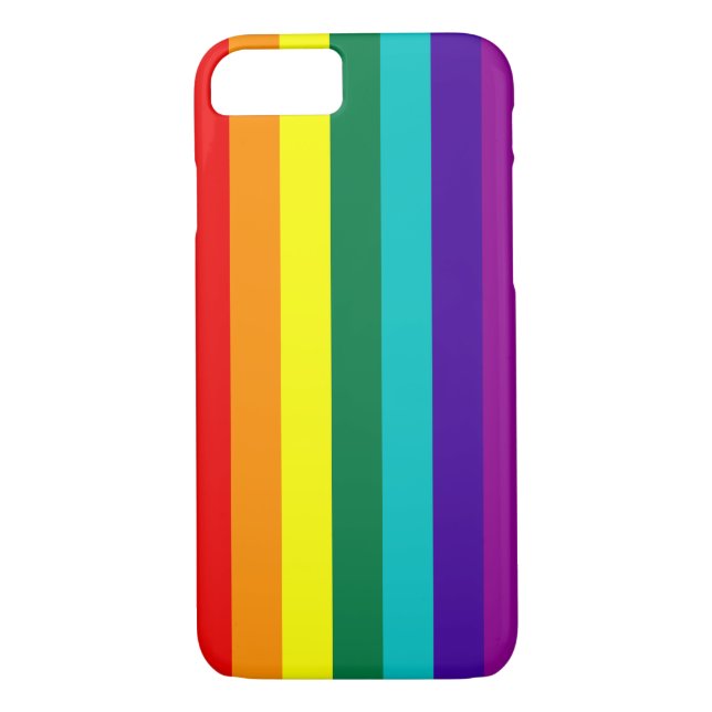 Coques Case-Mate iPhone 7 bandes Rainbow Pride (Dos)