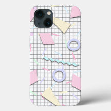 80s Candy Pastel Geo Téléphone Case