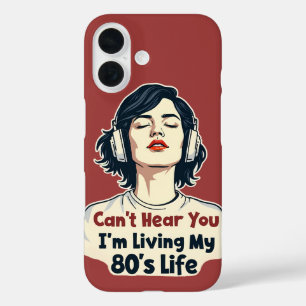 Coques iPhone 16 80s Rétro Nostalgic Music Lover Throwback Design