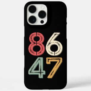 Coques iPhone 16 Pro Max 86 47 Anti Trump Vintage 80s style rétro